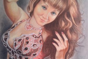 Портрет пастелью жене