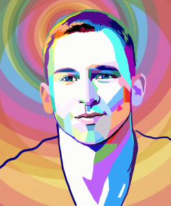 портрет на заказ в стиле WPAP