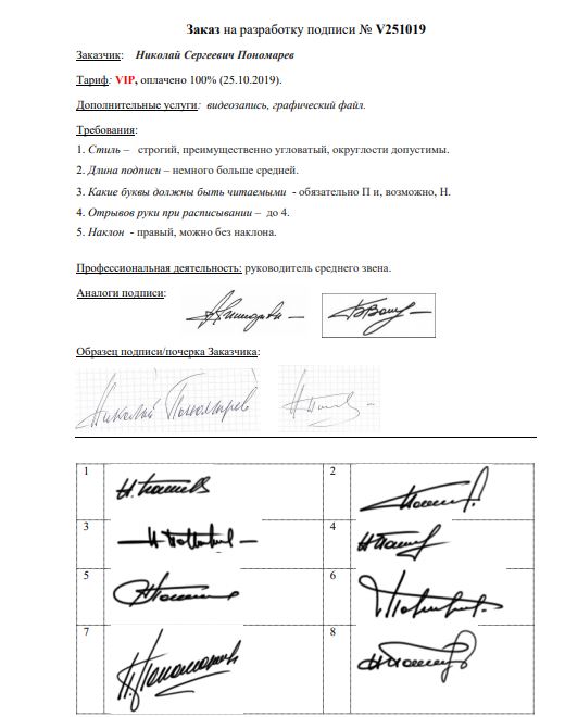 Разработка личной подписи онлайн Стерлитамак