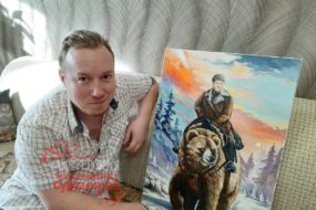 Удивить супруга подарком получилось))) Есть подруги-художники, оценили!